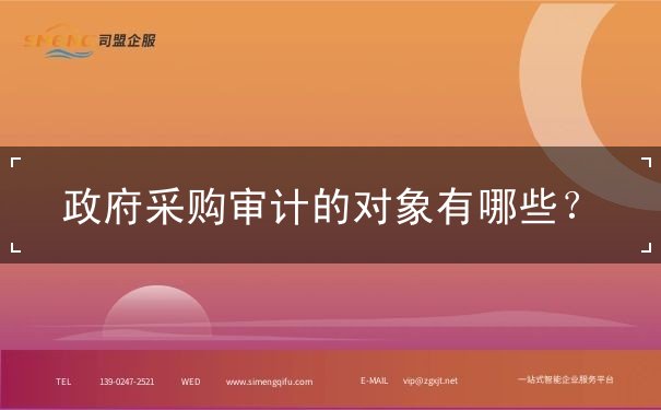 政府采購審計對象